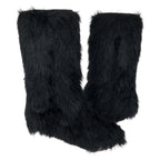 Chanel Fantasy 37 Black Silver Acrylic Polyester Boots — view 5