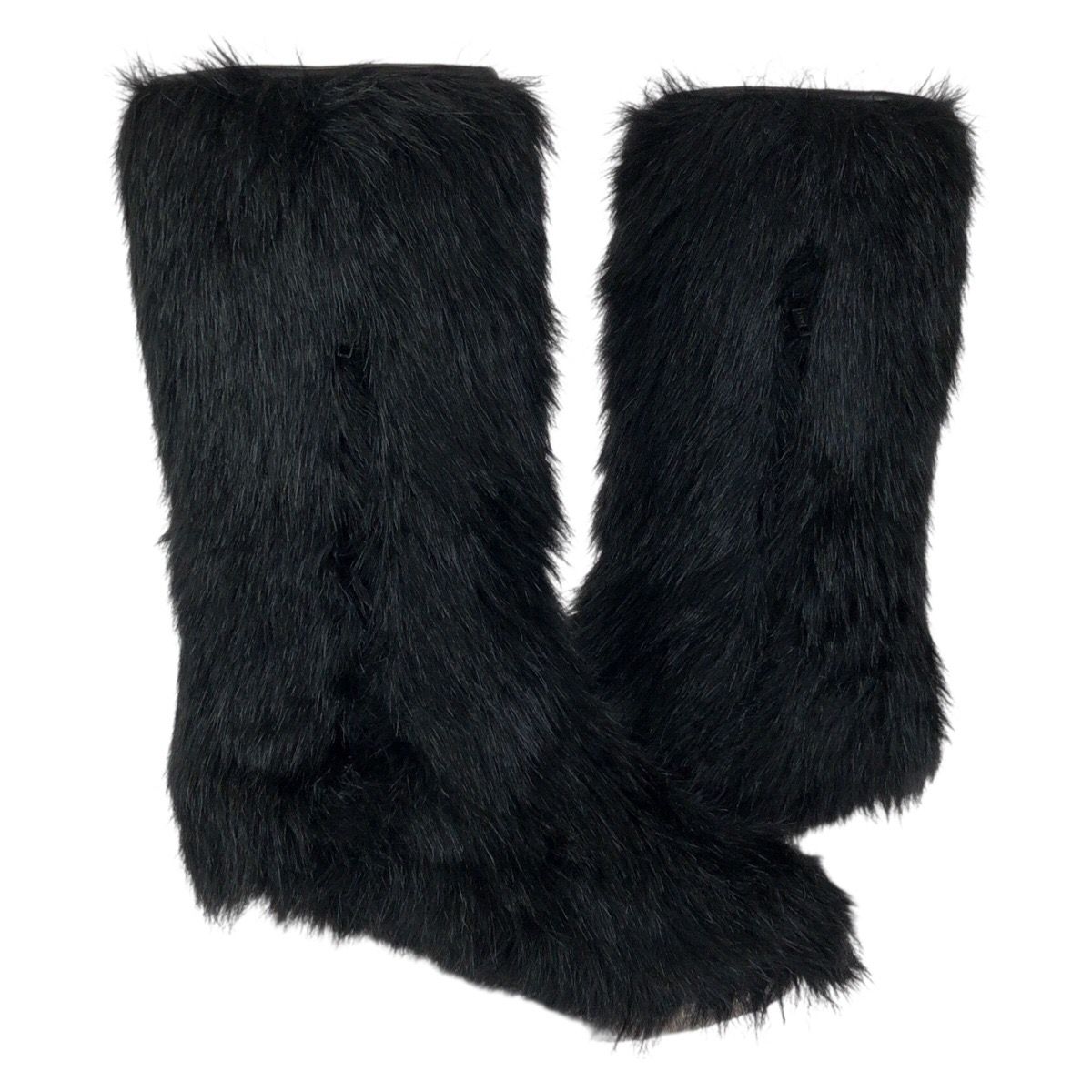Chanel Fantasy 37 Black Silver Acrylic Polyester Boots — view 5
