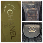 Chanel Fantasy 37 Black Silver Acrylic Polyester Boots — view 8