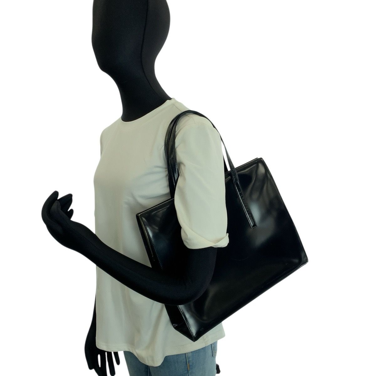 Prada Logo Tote Black — view 7