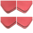 Hermes Azap Long Silk in Rose Azalea Pink Silver Veau Zip Around Wallet — view 4