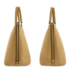 Prada Saffiano Beige Gold Leather Tote — view 8