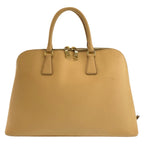 Prada Saffiano Beige Gold Leather Tote — view 2