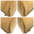 Prada Saffiano Beige Gold Leather Tote — view 4