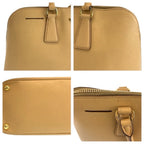 Prada Saffiano Beige Gold Leather Tote — view 6