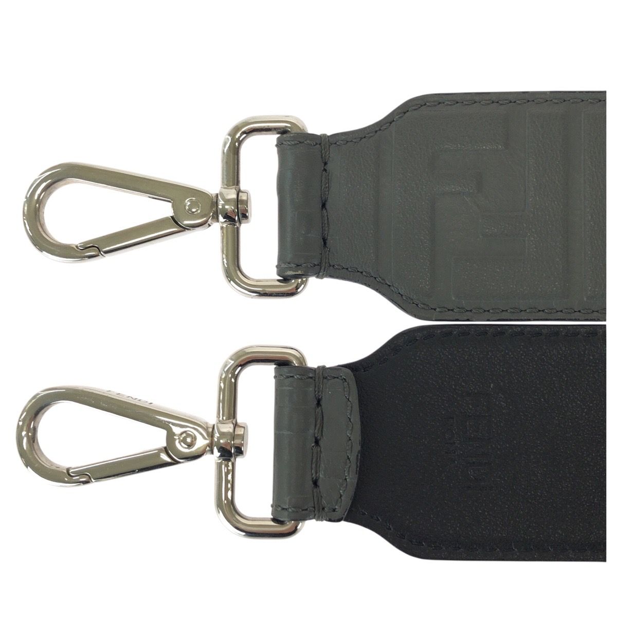 Fendi Strap You Gray Silver Leather — view 3