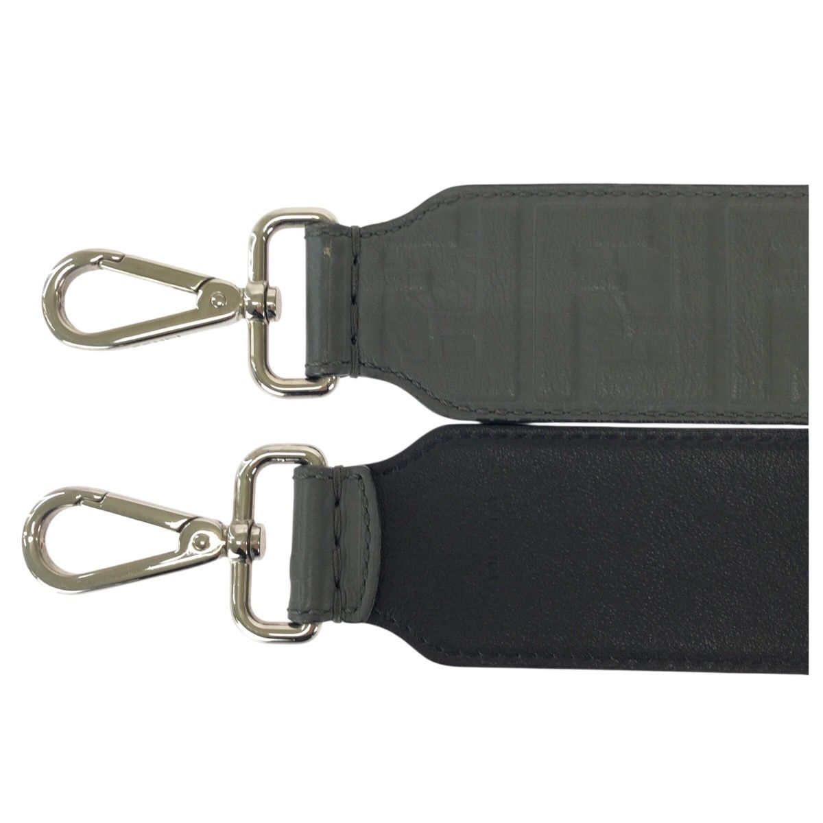 Fendi Strap You Gray Silver Leather — view 2