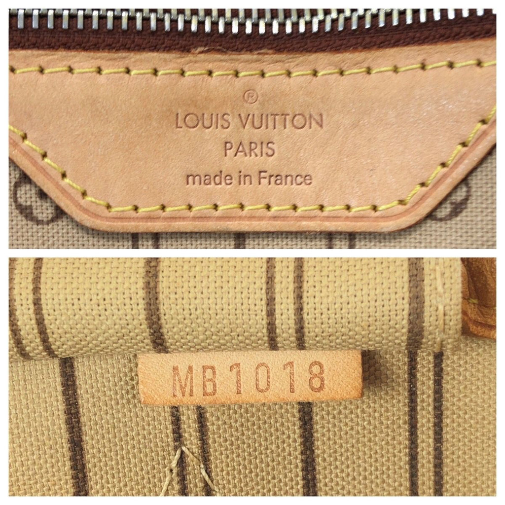 Louis Vuitton Monogram Neverfull PM Brown Gold Leather Tote — view 4