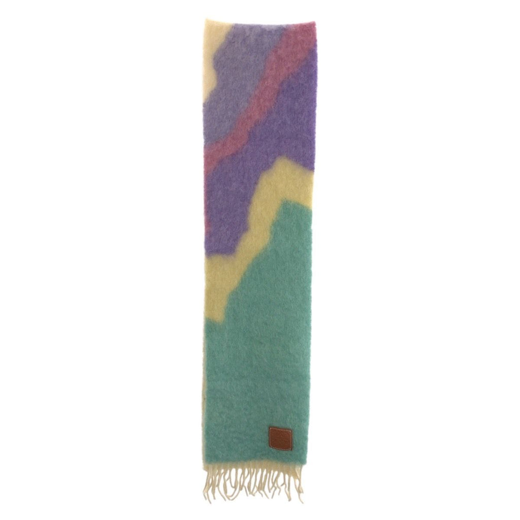 Loewe Anagram Multicolor Wool Scarf Shawl — view 2