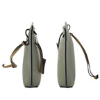 Loewe Anagram Mini T Pouch Green Beige Silver Leather Clutch — view 5