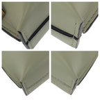 Loewe Anagram Mini T Pouch Green Beige Silver Leather Clutch — view 3