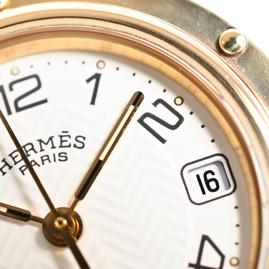 Hermes Watch Clipper Gold — view 7