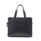 Chanel Tote Logo Black Caviar Leather Stitch
