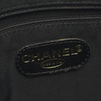Chanel Tote Logo Black Caviar Leather Stitch — view 4