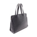 Chanel Tote Logo Black Caviar Leather Stitch — view 2