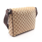 Gucci Shoulder Bag GG Canvas Beige Dark Brown — view 2