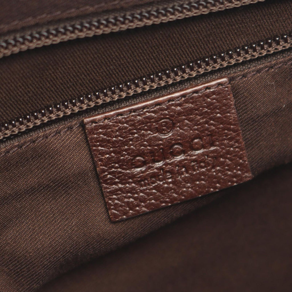 Gucci Shoulder Bag GG Canvas Beige Dark Brown — view 4