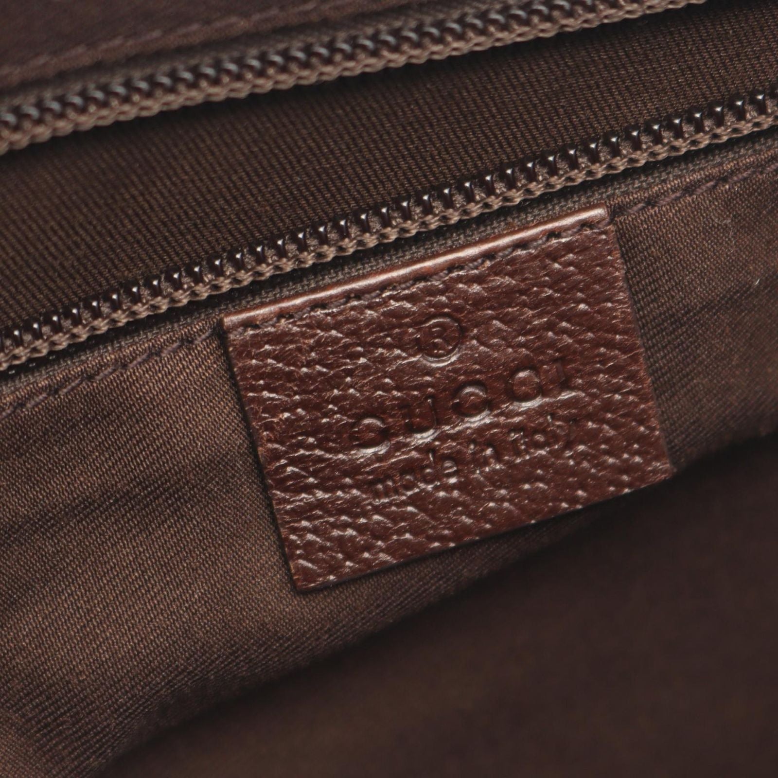 Gucci Shoulder Bag GG Canvas Beige Dark Brown — view 4
