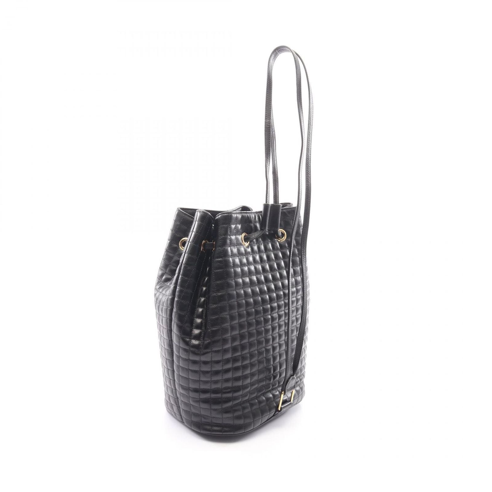 Celine Backpack C Charm Small Black Leather — view 2