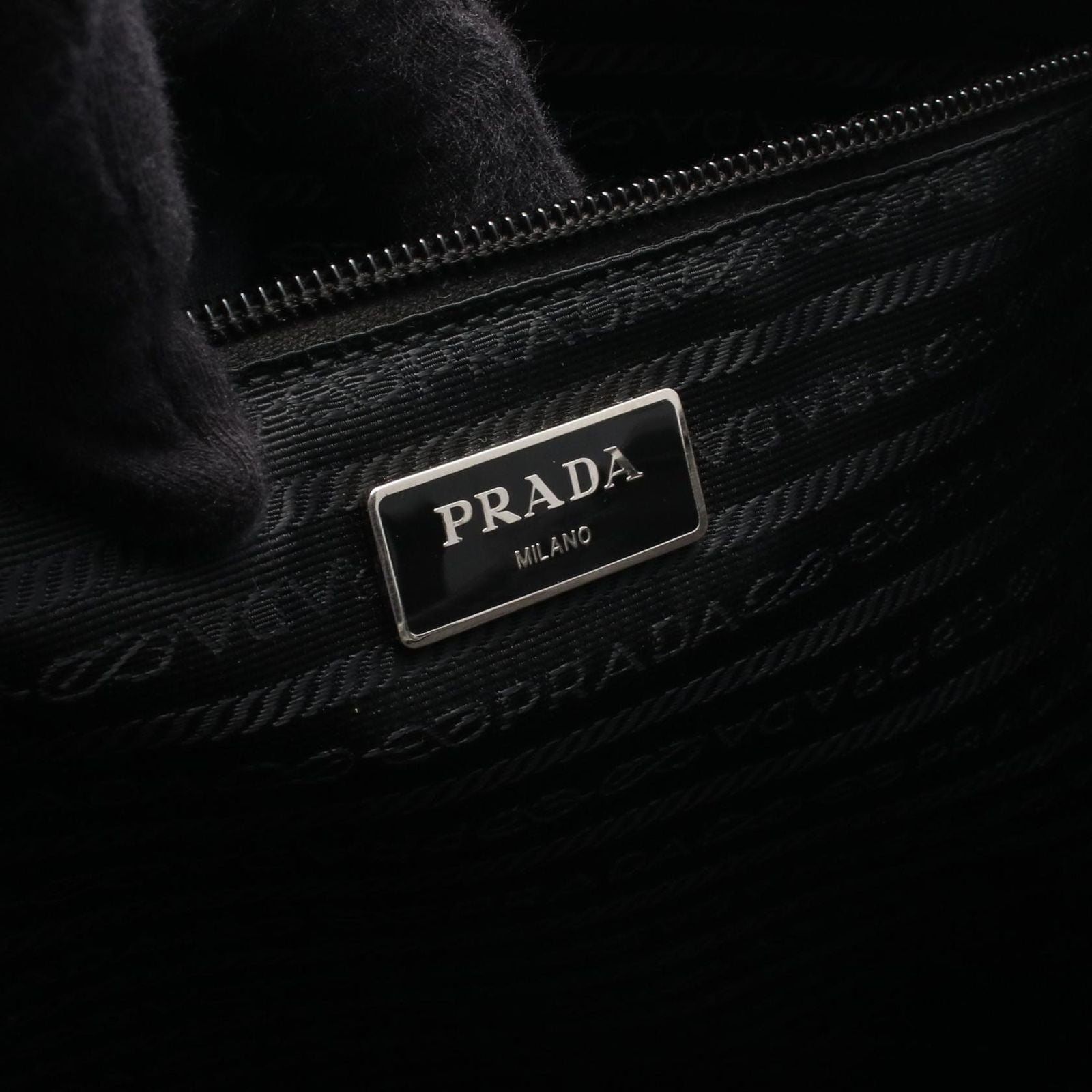 Prada Shoulder Bag Black Nylon Leather — view 4