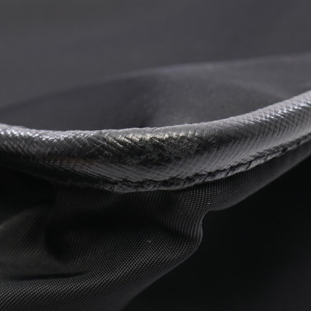 Prada Shoulder Bag Black Nylon Leather — view 8