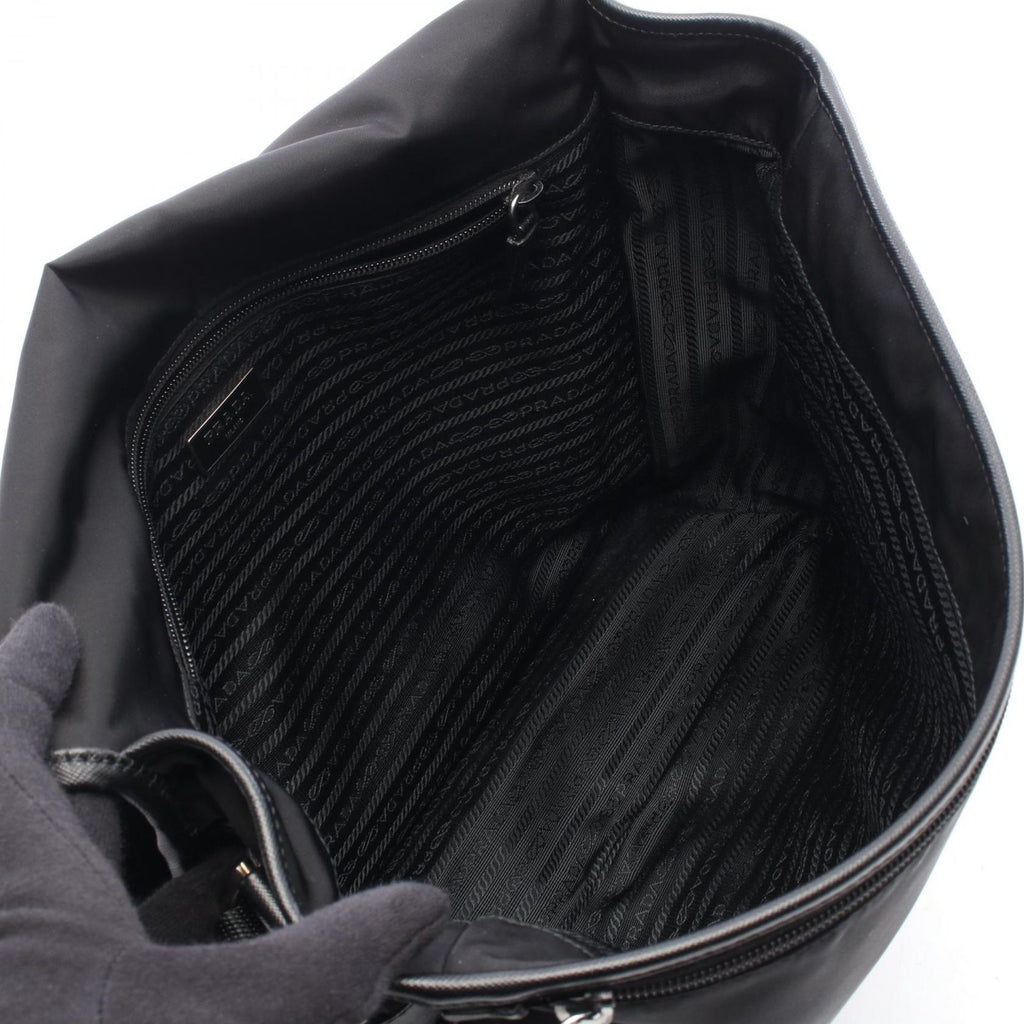 Prada Shoulder Bag Black Nylon Leather — view 3