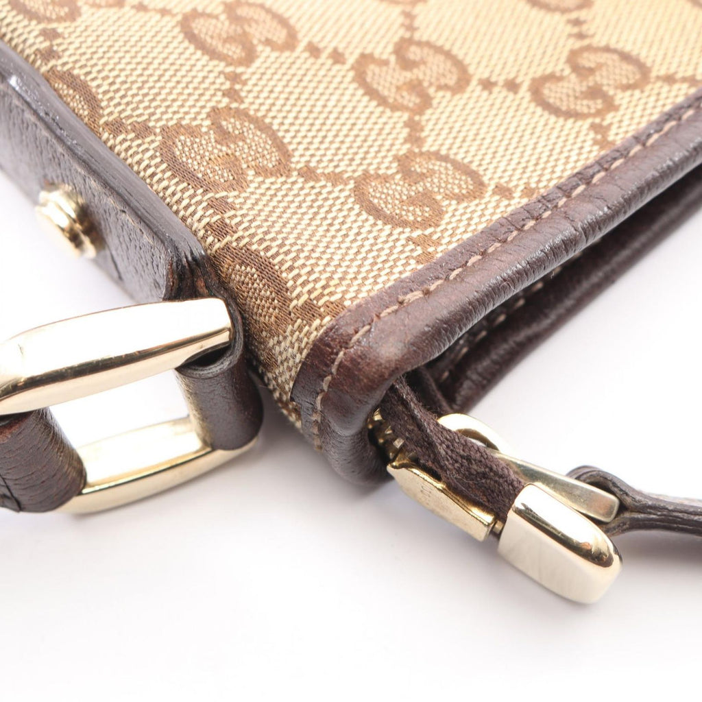 Gucci Shoulder Bag Abbey GG Canvas Beige Dark Brown — view 7