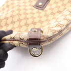 Gucci Shoulder Bag Abbey GG Canvas Beige Dark Brown — view 6