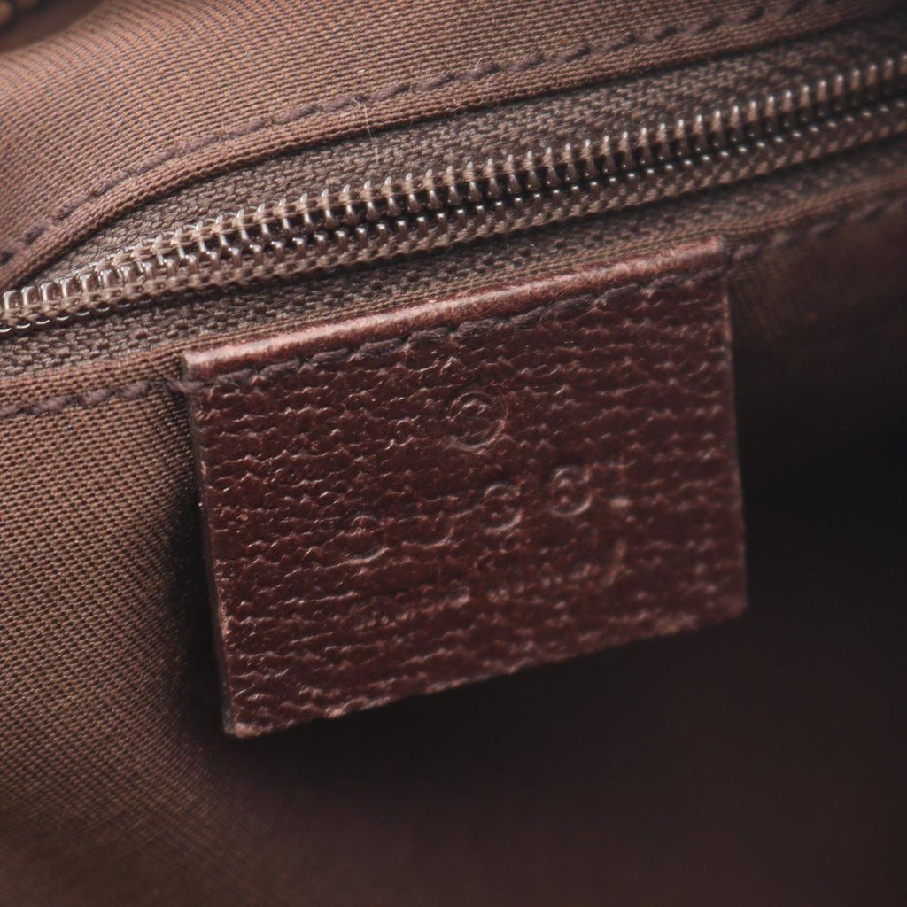 Gucci Shoulder Bag Abbey GG Canvas Beige Dark Brown — view 4