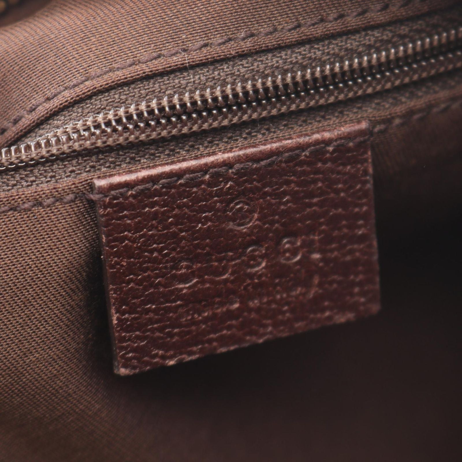 Gucci Shoulder Bag Abbey GG Canvas Beige Dark Brown — view 4