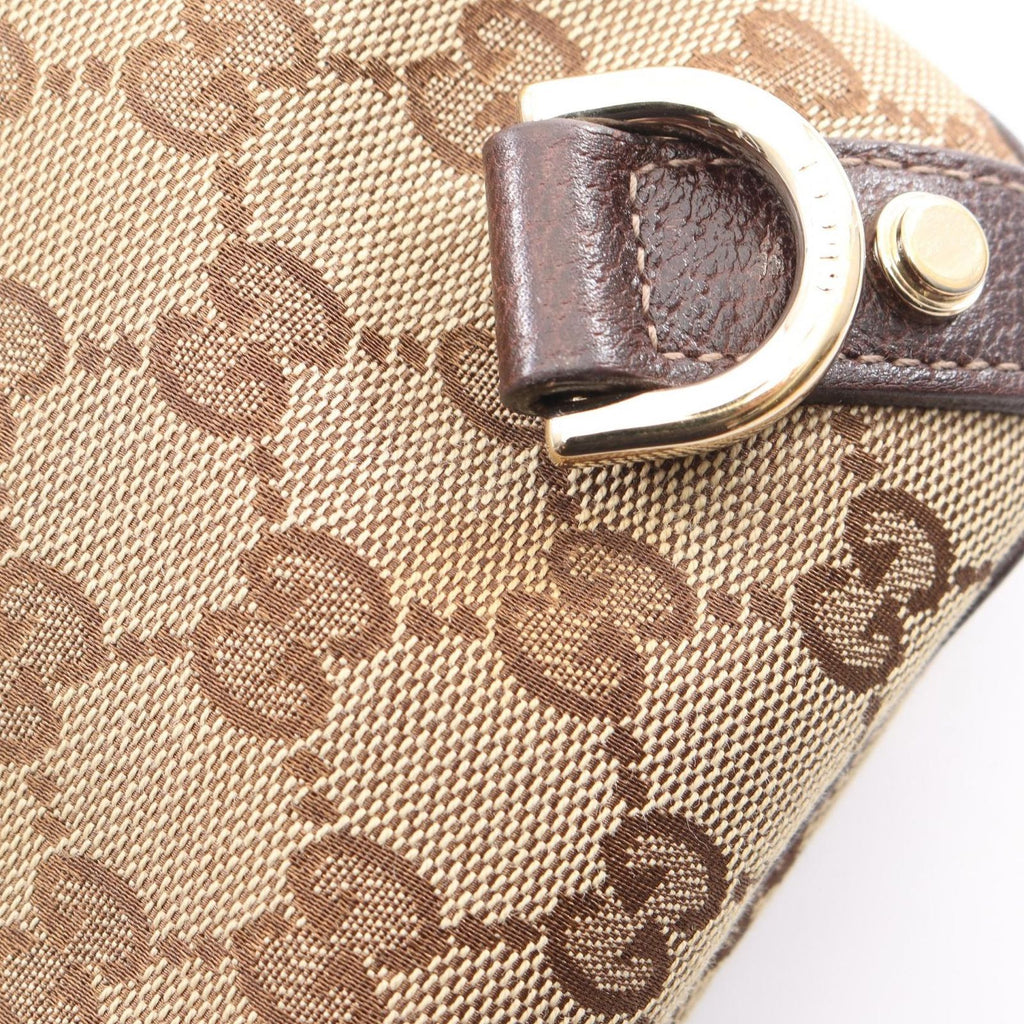 Gucci Shoulder Bag Abbey GG Canvas Beige Dark Brown — view 9
