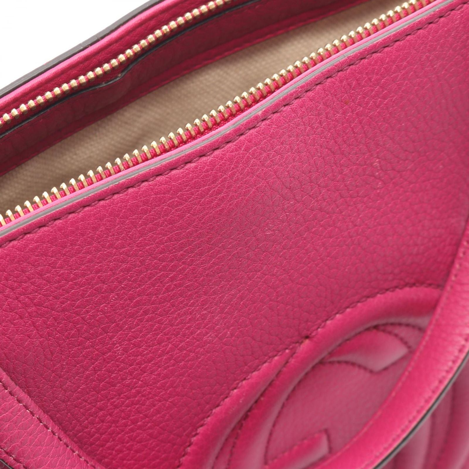 Gucci Handbag Soho Interlocking 2-Way Pink Purple Leather Tote — view 6