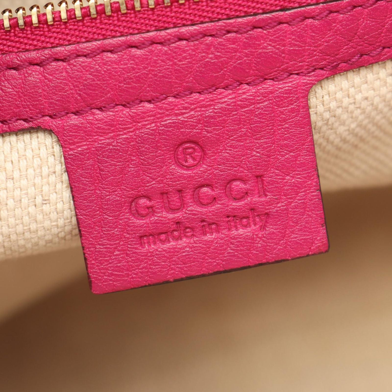 Gucci Handbag Soho Interlocking 2-Way Pink Purple Leather Tote — view 4