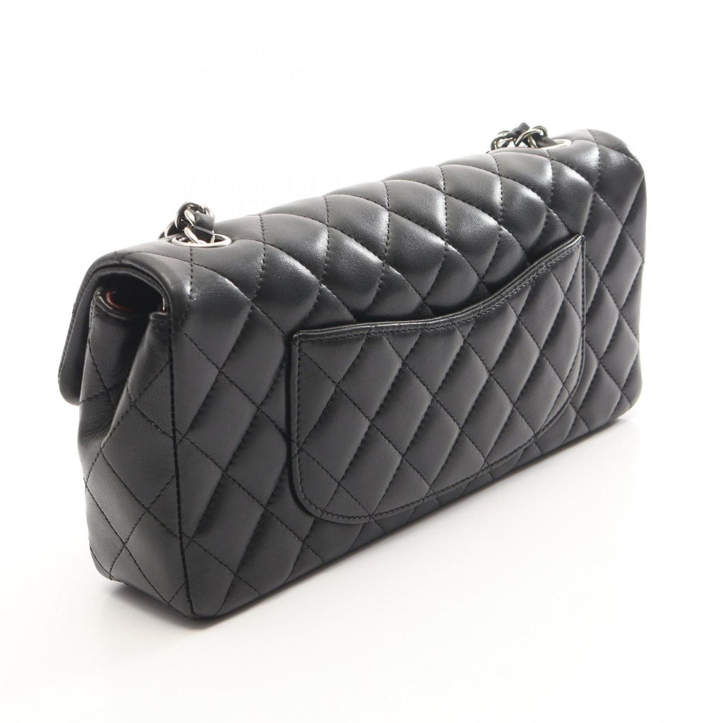 Chanel Shoulder Bag Quilted East Waist Black Lambskin Chain — view 2