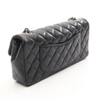 Chanel Shoulder Bag Quilted East Waist Black Lambskin Chain — view 2