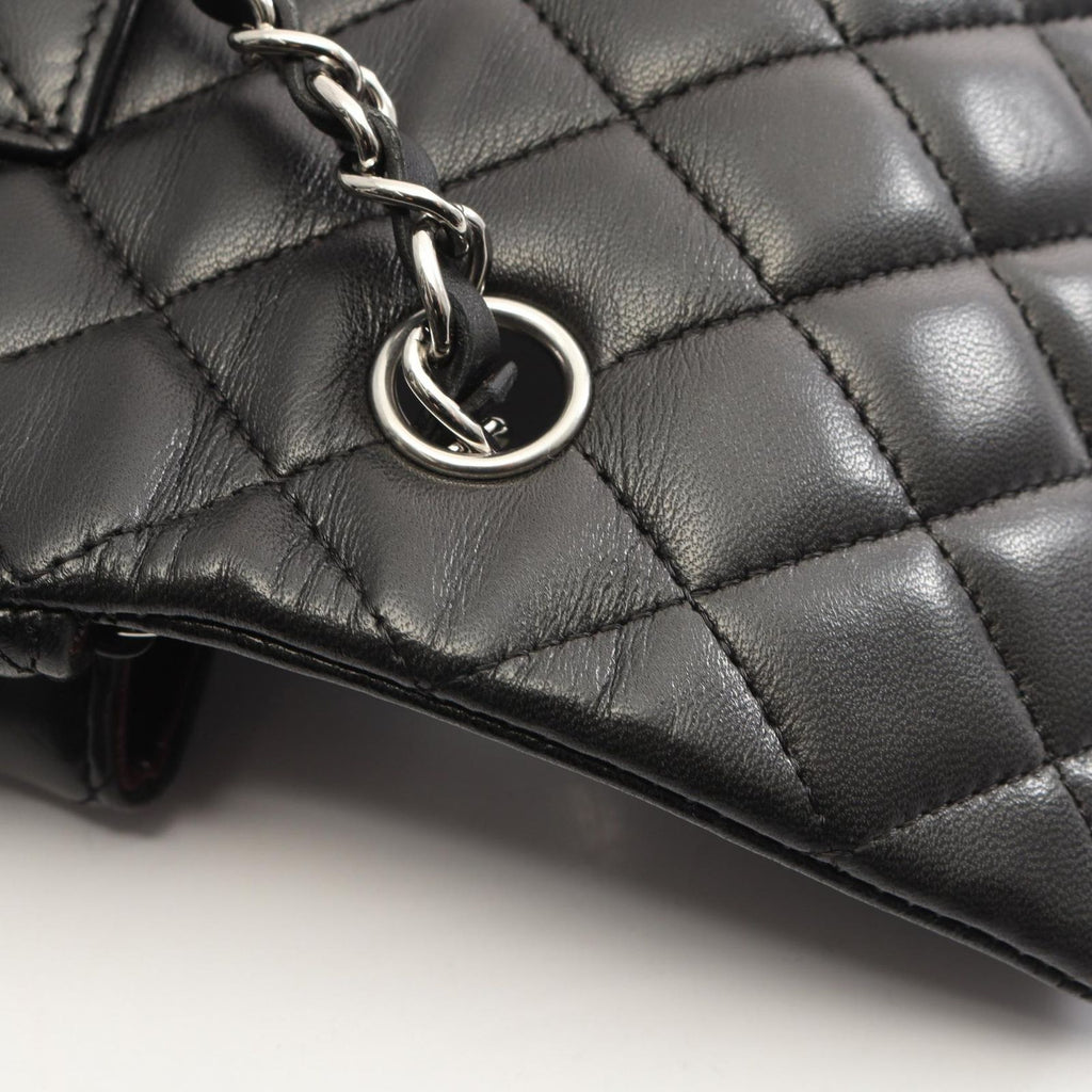 Chanel Shoulder Bag Quilted East Waist Black Lambskin Chain — view 6