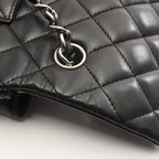 Chanel Shoulder Bag Quilted East Waist Black Lambskin Chain — view 6