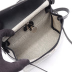 Hermes Shoulder Bag Herbag Zip Mini Ecru Black — view 3