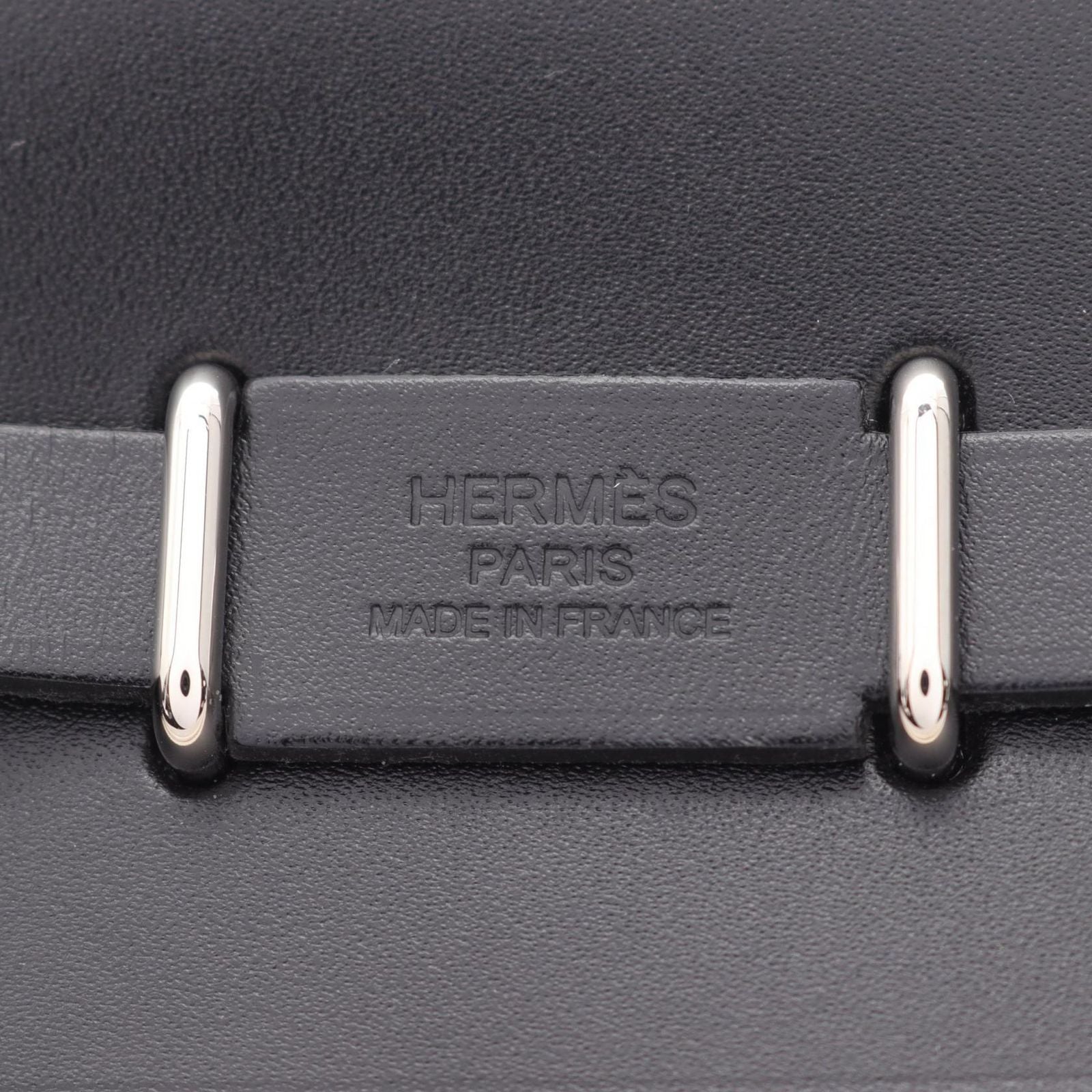 Hermes Shoulder Bag Herbag Zip Mini Ecru Black — view 4