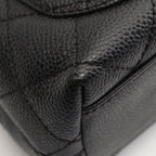 Chanel Handbag Quilted Black Caviar Leather Top Handle — view 7