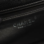 Chanel Handbag Quilted Black Caviar Leather Top Handle — view 4