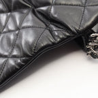 Chanel Shoulder Bag Quilted Black Lambskin Full Flap Chain — view 8