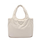Prada Tote Soft Padded White Leather