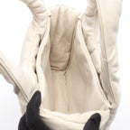 Prada Tote Soft Padded White Leather — view 3