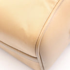 Prada Shoulder Bag Re-Nylon Top Handle Beige Nylon Leather Padlock — view 5