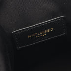 Saint Laurent Paris Shoulder Bag Rive Gauche Black Wool Leather — view 4