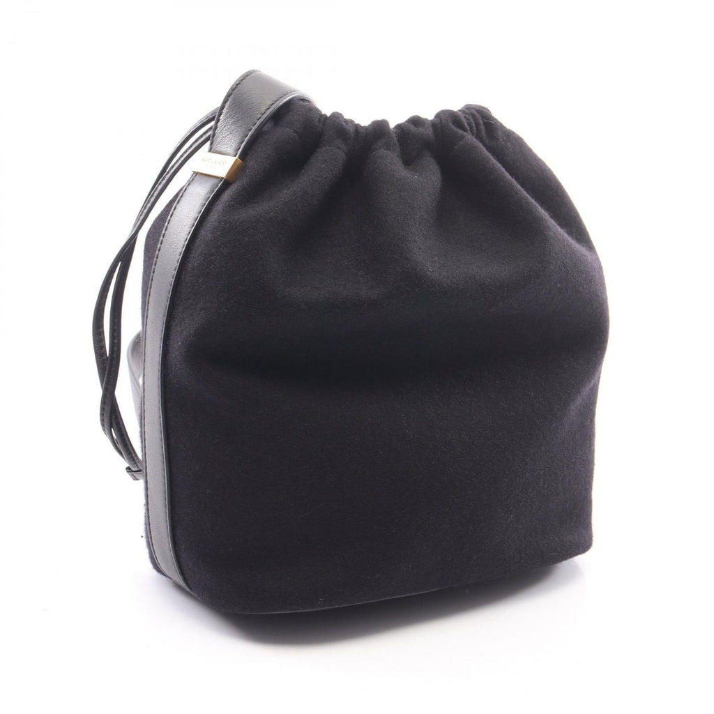 Saint Laurent Paris Shoulder Bag Rive Gauche Black Wool Leather — view 2