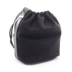 Saint Laurent Paris Shoulder Bag Rive Gauche Black Wool Leather — view 2