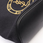 Saint Laurent Paris Shoulder Bag Rive Gauche Black Wool Leather — view 6