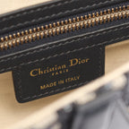 Dior Saddle Bag Oblique Jacquard 2-Way Navy Canvas Leather — view 4